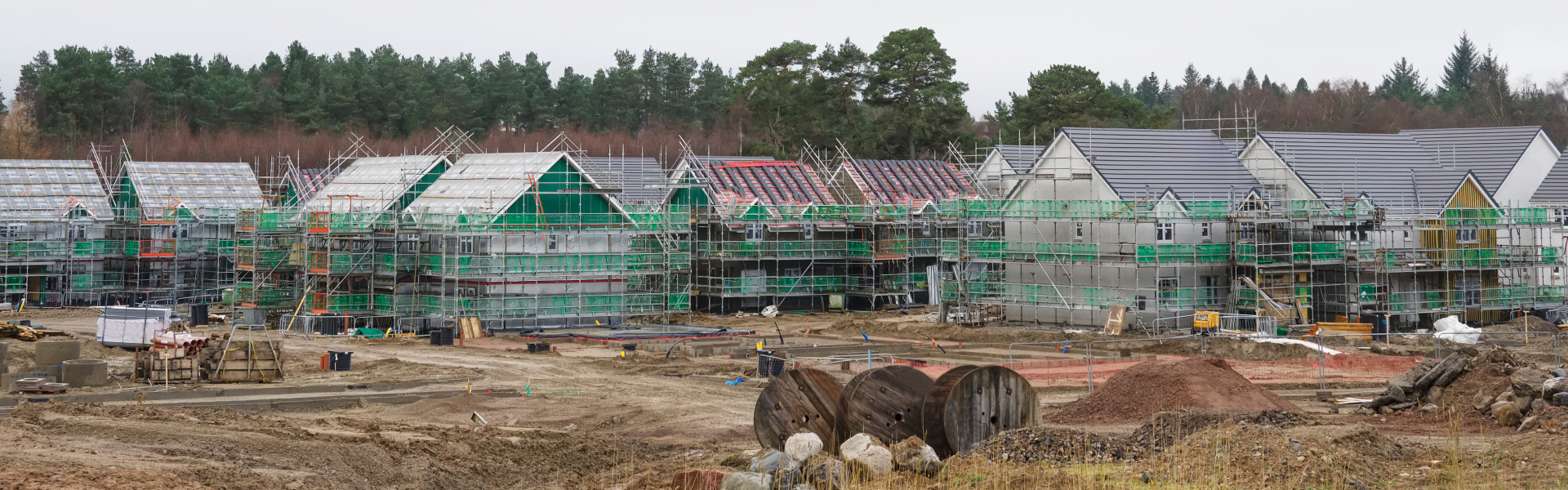 Labour concreting Sussex countryside